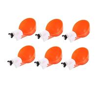 GANAZONO 6Pcs Automatic Chicken Waterer Cups Durable Poultry Drinking Bowls for Chickens Ducks and Geese Efficient Self Feeding System Easy to Install