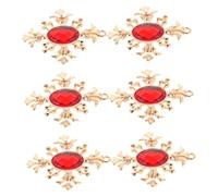 GANAZONO 6pcs Baroque Crown Cross Charms Lightweight Alloy Pendant Craft Accessories for DIY Jewelry Making Necklace Bracelet Earring Crafting