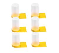 GANAZONO 6Pcs Beekeeping Water Dispenser Multi Functional Bee Feeder Durable High Grade Plastic Water Container for Hive Easy Installation Transparent Design