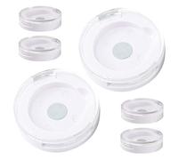 GANAZONO 6Pcs Empty Eyeshadow Boxes Travel Friendly Magnetic Eyeshadow Palette Holder for Women Compact Storage for Blush and Cosmetics Lightweight Design for Organizing Makeup
