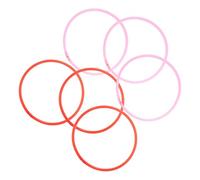 GANAZONO 6pcs Floating Plant Rings Aquarium Fish Feeding Isolation Accessories Plastic Mixed Colors for Tank Water Plants Holder