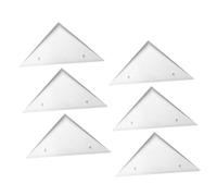 GANAZONO 6pcs Foosball Side Edge Foosball Table Edge Corners Replacement Triangle Table Parts Corner Triangles Football Game Cover White