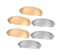GANAZONO 6pcs French Metal Hair Barrettes for Thick Hair Oval Side Clips for Women Sturdy Design Chic Parisian Style Hairpins for Weddings Business and Daily Use