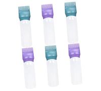 GANAZONO 6pcs Hair Dye Bottle Comb Applicator for Root Colour Touch up Graduated Scale Oil Hair Applicator