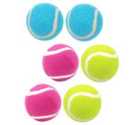 GANAZONO 6pcs High Elasticity Dog Tennis Puppy Toys for Interactive Play Training Safe Coating for Use