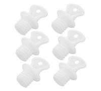 GANAZONO 6Pcs Hot Water Bottle Screw Plug Replacement Stoppers with Leakproof Plastic Caps Hot Water Bag Sealing Covers for in Therapy