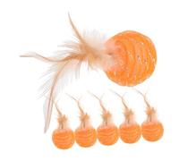 GANAZONO 6Pcs Interactive Ball for Cats Creative Plaything to Reduce Boredom and Destructive Behavior Adorable Design to Engage Kittens Random Colors