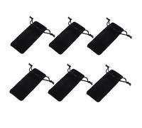 GANAZONO 6pcs Lipstick Storage Pouch Velvet Drawstring Bags 6x14cm Dustproof Cosmetic Organizer for Travel and Makeup Bag