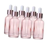 GANAZONO 6Pcs Mini Dropper Bottles Reusable Glass Oil Containers for Essential Oils Travel Bottles Leakproof Design for Aromatherapy Medicine Storage