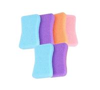 GANAZONO 6pcs Pumice Stone for Feet Dead Skin Remover Rubbing Tool Exfoliating Foot Care Safe Pu Material for Pedicure and Callus Removal Random Color