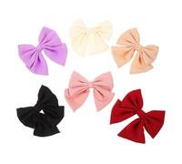 GANAZONO 6Pcs Small Hair Bows for Women Cute Bow Clips Durable Hair Accessories for Parties Birthdays Everyday Use Sturdy Structure Non Fading Deformable