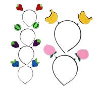GANAZONO 6pcs Unique Fruit Headbands Watermelon Banana Strawberry Blueberry Hair Clips for Party Decorations Holiday Celebrations and Photo Shoots Fun Accessories for All Ages