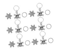 GANAZONO 70pcs Metal Hair Dreadlock Jewelry Set Large Hole Hair Cuffs and Braiding Rings for DIY Hairstyling for Women and Men Suitable for Braids and Dreadlocks