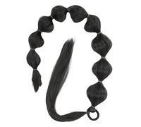 GANAZONO 75cm Long Bubble Ponytail Extension Wrap Around Synthetic Hairpiece for Women Natural Look Hair Extension for Daily Wear or Special Occasions