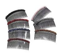GANAZONO 7Pcs Rhinestone Teeth Hair Side Combs for Women Sparkly Hair Clips for Weddings Parties Dances Easy to Use Hair Decoration for Stunning Styles