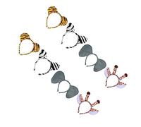 GANAZONO 8pcs Animal Headband Hair Accessories Dog Ears Tail Hair Bands for Girls Women Headbands