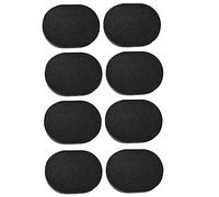 GANAZONO 8pcs Black Bamboo Charcoal Facial Makeup Sponges Soft Washing Sponges for Cleansing and Makeup Application for Travel and Daily Use