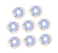 GANAZONO 8pcs Boho Lace Hair Scrunchies for Women Elastic Decorative Ponytail Holders Soft Oversized Fabric Ties for Comfortable All-day Wear Versatile Head Decorations for Daily Use and