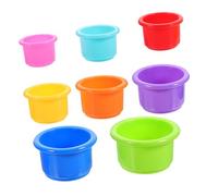 GANAZONO 8pcs Bunny Cups Interactive Rabbit Food Holder for Fun Enrichment Pet Treat Dispenser Keeps Rabbits Mentally Stimulated Entertained