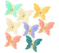 GANAZONO 8pcs Butterfly Hair Claw Clip Frosted Shark Clip Hair for Thick Clamp Women Accessories Barrettes Butterfly Girls Girls