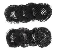 GANAZONO 8pcs Elastic Invisible Hairnets Hair Bun Holding Nets Breathable High Stretch Hair Bun Covers for Ballet Dance Girls Snood Hairnet Headdress