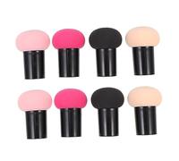 GANAZONO 8pcs Mushroom Design Makeup Sponges with Handle for Liquid Powder Versatile Foundation Puff for Concealer and Blush Safe Lightweight and Easy to Use