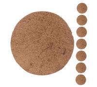 GANAZONO 8pcs Natural Coconut Fiber Pigeon Nest Pads Breathable Moisture-resistant Bird Egg Mats Soft Warm Bedding for Small Birds Comfortable Multiple Nest Support