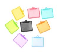 GANAZONO 8pcs Square Pill Box Portable Travel Pill Container with Transparent Lid Compact Small Medicine Organizer for Purse Daily Medication Management Plastic Holder