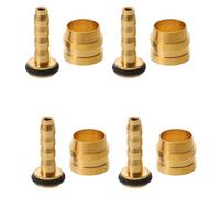 GANAZONO 8Set Bicycle Brake Hose Olive Connector with Hydraulic Disc Brake Oil Needle Insert for Mountain Bike Repair Leak-Resistant Compression Nut for Stable Braking Performance Rough