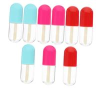 GANAZONO 9 Pcs DIY Lipstick Tubes Portable Empty Lip Gloss Containers Refillable Cosmetic Bottles for Lip Balm Liquid Blush Concealer with Lid Design Random Colors Random Color