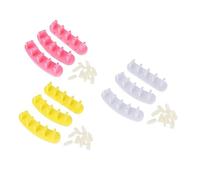 GANAZONO 9pcs Nail Art Display Stand for Practice and Presentation Easy to Assemble Manicure Frame with Fake Nail Holders and Hobbyists