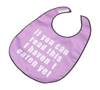 GANAZONO Adjustable Adult Bib for Elderly and Disabled Reusable Washable Polyester Eating Bib with Tie Strap Lightweight Feeding Accessory for Men and Women