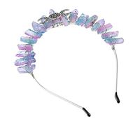 GANAZONO Alloy Crystal Goddess Crown Headdress Handmade Tiaras for Women for Weddings Cosplay Parties Special Occasions Durable Elegant Design