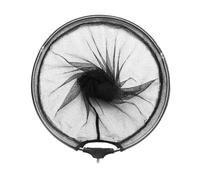 GANAZONO Aluminum Alloy Fishing Landing Net Head Lightweight Rustproof Design with Black Coarse Mesh Easy Screw Joint Installation for Stream Shore and Wading Fishing Catch and Release