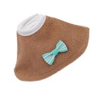 GANAZONO Anti-bite Parrot Collar Brown Soft Breathable Neck Protector for Injury Comfortable Elizabethan Neck Brace Preventing Pecking and Self-licking