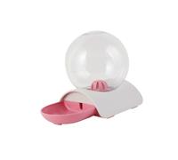 GANAZONO Automatic Pet Water Dispenser Pink Drinking Bowl High-density Smooth Surface Anti-spill Design for Cats and Dogs Safe Environmentally Friendly Pet Drinking Supplies