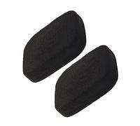 GANAZONO Bamboo Charcoal Face Sponges 2pcs Black Thick Facial Cleaning Sponge Reusable Makeup Puff for Skin Types for Daily Cleansing