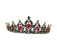 GANAZONO Baroque Rhinestone Crown Tiara Bridal Headpiece for Women Wedding Party Festival Hair Accessory Elegant Aristocratic Design