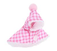 GANAZONO Bird Plush Cloak for Winter Warm Parrot Outfit Cape for Birds Adorable Plaid Design for Parrots Parakeets and Cockatiels Essential Warmth for Outdoor Adventures