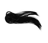 GANAZONO Black Straight Headband Wig with Bang Natural Volume Boosting Hair Topper for Women Lightweight Invisible Clip-in Hairpiece for Thinning Hair and Coverage