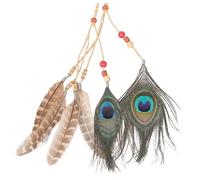 GANAZONO Bohemian Headband Adjustable Indian Hair Accessories for Women Multi-functional Ethnic Style Waistband Festival Wedding Party Hairband