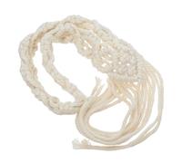 GANAZONO Bohemian Headbands Macrame Headband 40X15Cm Hand Woven Hair Decoration Natural Cotton Rope Women Hair Accessory Elegant Nordic Style for Girl Beach Travel
