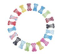 GANAZONO Bone-Shaped PET Hair Clip Alloy Non-Slip Sturdy Dog Cat Hair Bows 20pcs Mini Puppy Cat Accessories Snap Barrette for Small Medium Dogs Random Color Party Birthday Cosplay Grooming