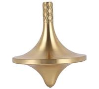 GANAZONO Brass Top Precision Desk Gyro Toy Accurate Portable Spinner, Gold Plated, Unique for/Golden