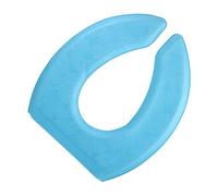 GANAZONO Breathable EVA Toilet Seat Cushion Pad Thick U-Shape Washable Bathroom Mat for Home Office Blue Soft Comfortable Cover with Embossing Surface Fits Toilet Seats Warm Winter Use