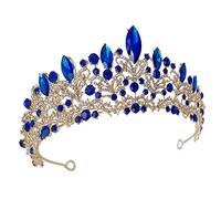 GANAZONO Bridal Rhinestone Crown Headpiece for Women Elegant Tiara for Wedding Birthday and Party Events Dazzling Hair Accessory Simple Structure Easy to Wear Stunning Design