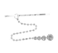 GANAZONO Bridal Rhinestone Frontlet Headband Alloy Crystal Forehead Headpiece for Weddings Engagements and Special Occasions Elegant Hair Accessories for Women