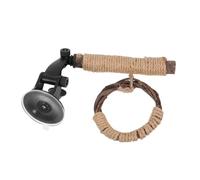 GANAZONO Cage Bird Perch with Suction Cup Reliable Wooden Playstand for Parrots and Budgies Easy Installation Versatile Indoor Outdoor Use Bird Cage Accessory for Exercise