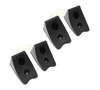 GANAZONO Car Wheel Stopper Blocks 4pcs Black Plastic Safety Tire Chocks Anti-slip Wheel Alignment Stopper for Vehicles Parking Driveway Use