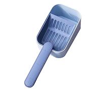 GANAZONO Cat Litter Scoop Durable Pet Accessory with Comfortable Handle Efficient Clumping Design Easy to Clean and Store for Household Cat Hygiene Blue